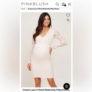 Pink Blush Maternity Dress
